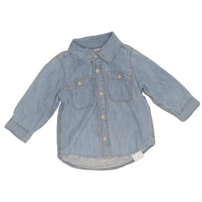 Jeansskjorte (1969) fra BabyGap Bomuld, Polyester