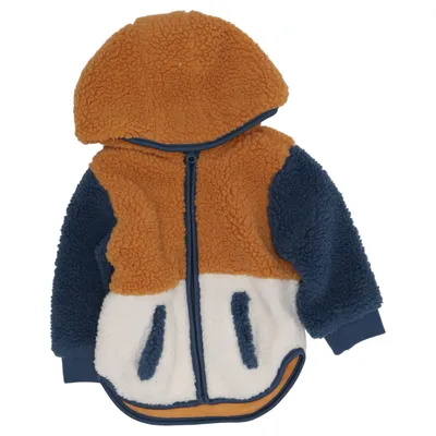 Fleecejakke (Brun, Blå, Hvid, Flerfarvet) fra Baby Polyester
