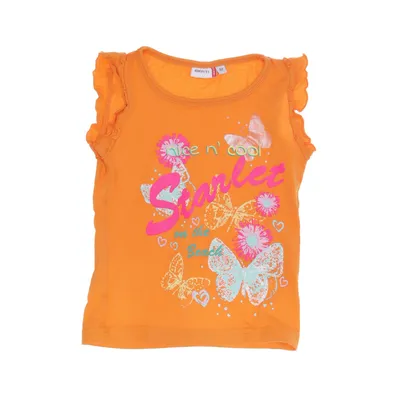T-shirt (Orange, Multicolored) from Berti Cotton