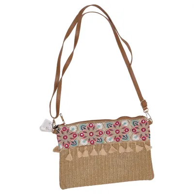 Shoulder-bag (Beige, Multicolored) from Ale-Hop Polyurethane