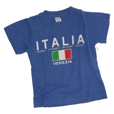 T-shirt (Blå, Flerfarvet) fra More Bomuld, Polyester