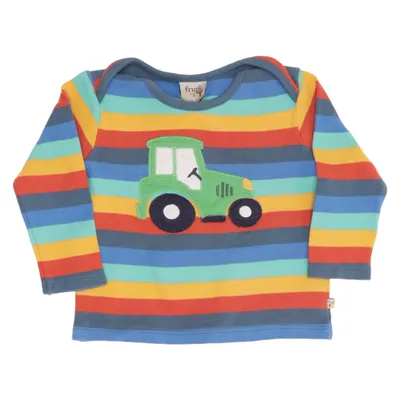 Langærmet t-shirt (Blå, Rød, Gul, Grøn, Flerfarvet) fra Frugi Økologisk bomuld