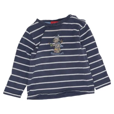 Long sleeve T-shirt (Blue, White) from Salt and Pepper Cotton