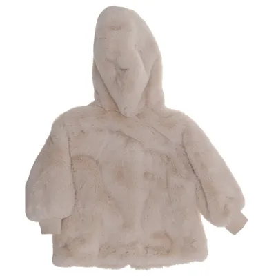 Fur jacket (Beige) from Zara