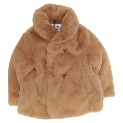 Veste en fourrure (Beige) de Happy Girls Club