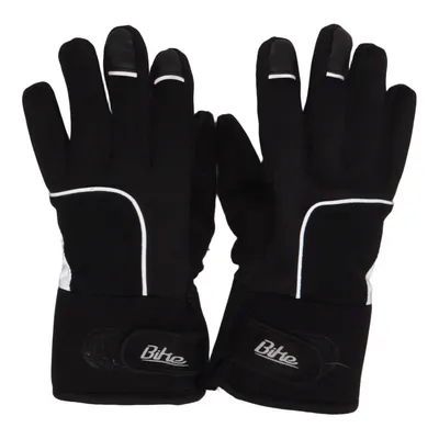 Motorcycle gloves (Black) from Bike Elastane, Polyester