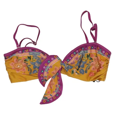 Bikini top (Yellow, Multicolored) from Zimmermann Elastane, Polyamide