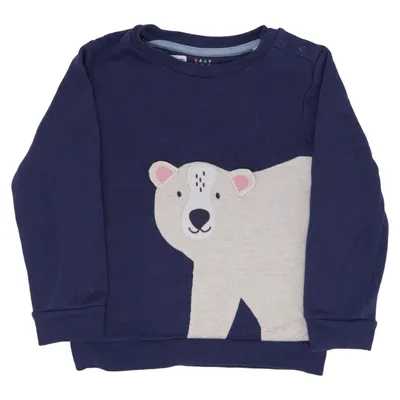 Sweatshirt (Blue) from Baby Boden Cotton, Polyester