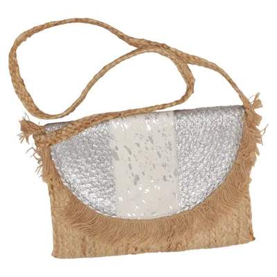 Axelremsväska (Silverfärgad, Beige, Flerfärgad) Skinn