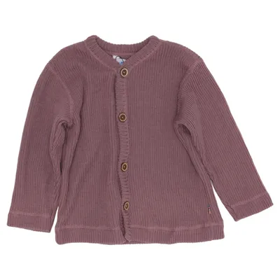 Cardigan (Purple) from Joha Merino wool