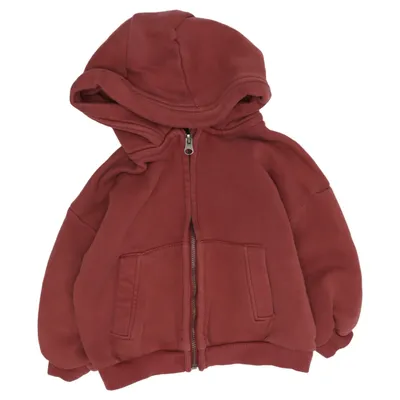 Capuchon sweater (Bruin) van Zara Katoen, Polyester