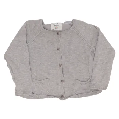 Cardigan (Gray) from Zara Knitwear Cotton, Polyamide