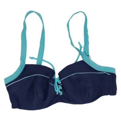 Bikini top (Blue) from Curvy Kate Elastane, Polyamide, Polyester