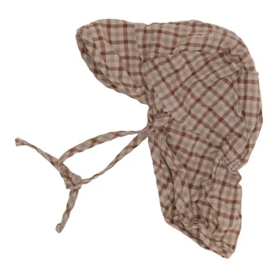 Chapeau anti-UV (Marron, Blanc) de Wheat Coton biologique