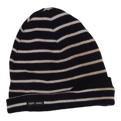 Beanie (Blue, White) from Saint James Wool