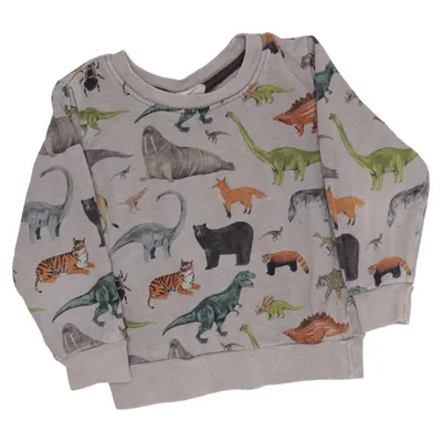 Sweatshirt (Beige, Meerkleurig) van Kelzuki x H&M Katoen