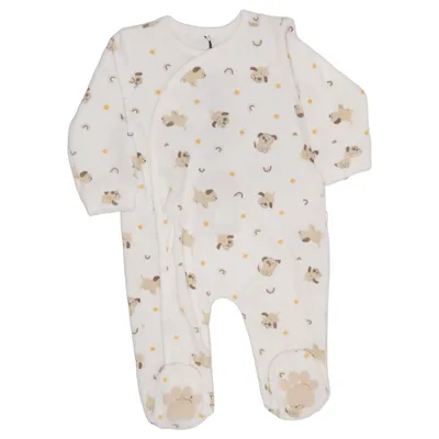 Sparkedragt (Hvid, Beige) fra Blukids Bomuld, Polyester