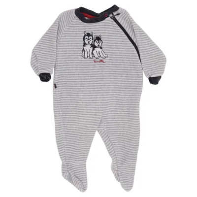 Rompers (Gray, White) from Sanetta Cotton, Polyamide