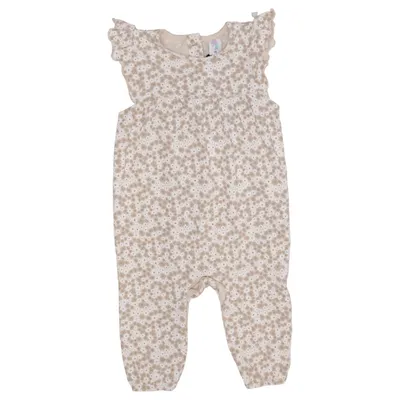 Sparkdräkt (Beige, Vit) från Topomini Elastan, Ekologisk bomull