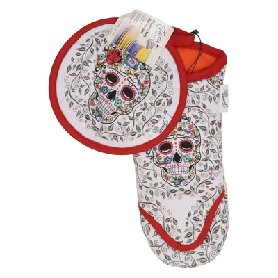 Oven mitts (White, Multicolored) from Fiesta