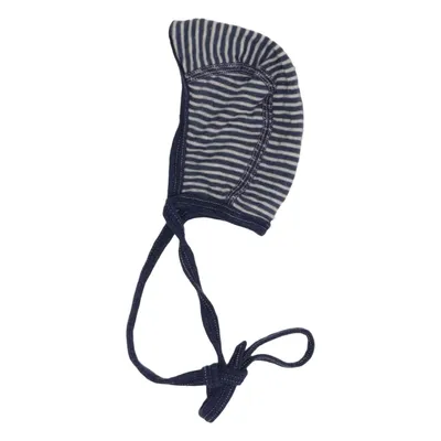 Traditional bonnet (Blue, White) from Cosilana Silk, Wool
