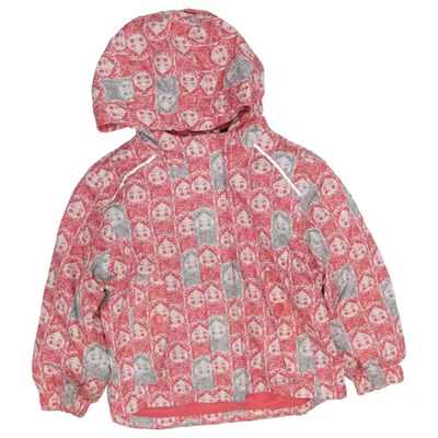 Rain jacket (Red, White) from Lupilu Polyester