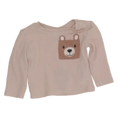Långärmad t-shirt (Beige, Brun) från Dopo Dopo Newborn Bomull, Polyester