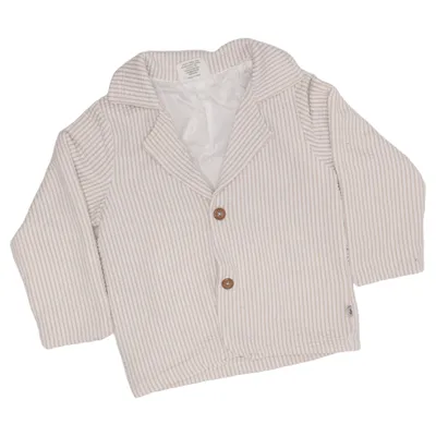 Blazer (Beige, White) from Jacky Cotton, Elastane, Polyester