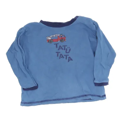 T-shirt à manches longues (Bleu, Rouge) de Schnizler Coton