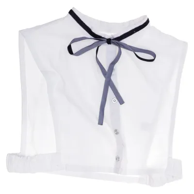 Skjortkrage (Vit, Svart, Blå) Bomull, Polyester