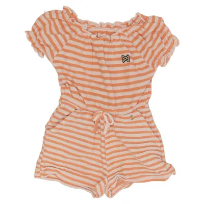 Barboteuse (Orange, Beige) de Koko Noko Coton, Polyester