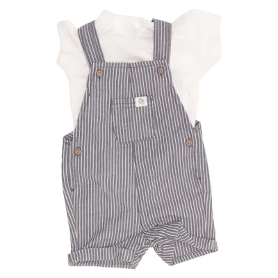 Hängselshorts (Blå, Vit) från Baby C&A Bomull
