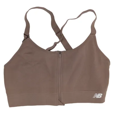 Brassière (Marron) de New Balance Élasthane, Polyamide