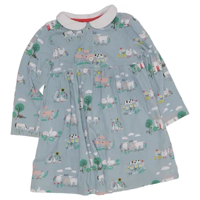Dress (Blue, Multicolored) from Baby Boden Cotton