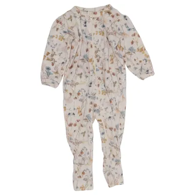 Rompers (White, Multicolored) from Joha Merino wool