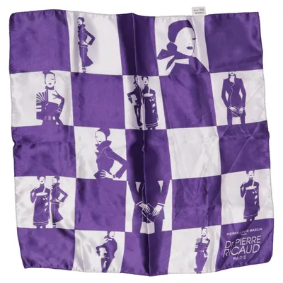 Cache-col (Violet, Blanc) de Dr Pierre Ricaud Polyester