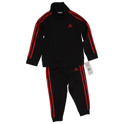 Træningsbukser (Sort, Rød) fra Adidas Polyester