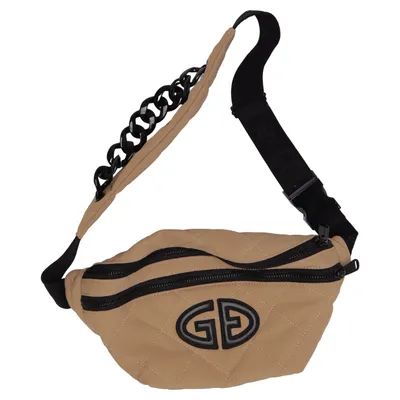 Waist bag (Beige, Black) from Goldbergh Polyamide, Polyurethane, Recycled polyester