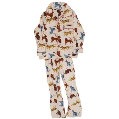 Pyjama (Weiß, Mehrfarbig) von Zeeman Baumwolle