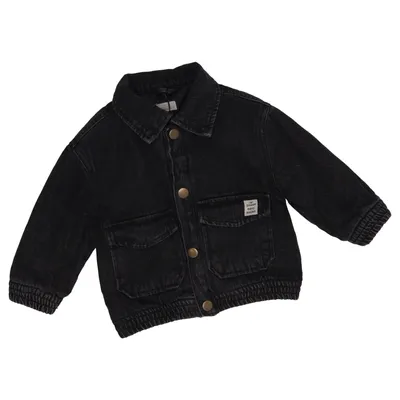 Veste en jeans fourrée (Noir) de Zeeman Coton