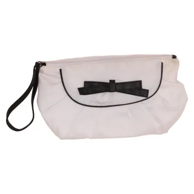 Clutch bag (White, Black) from New York & Company