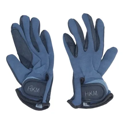 Riding gloves (Blue) from HKM Sports Equipment