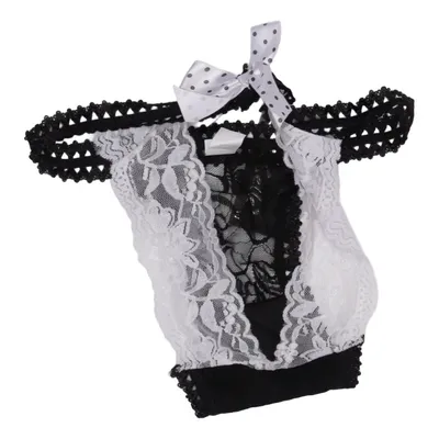 Thongs (Black, White) from Sanselle Polyamide, Polyester