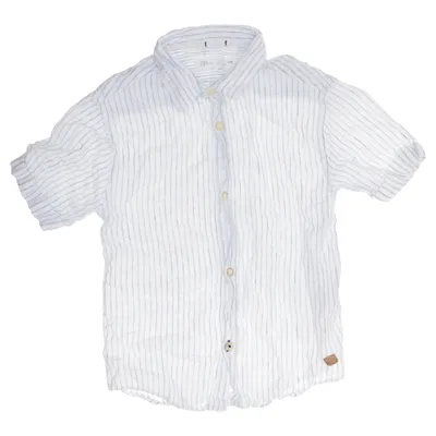 Kortärmad skjorta (Blå, Vit) från Zara Kids Bomull, Linne