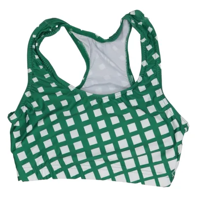 Sports bra (Green, White) from Varsity Elastane, Polyester