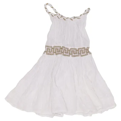 Robe de plage (Blanc) Coton, Viscose