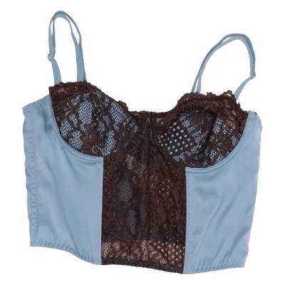 Bustier (Blue, Brown)