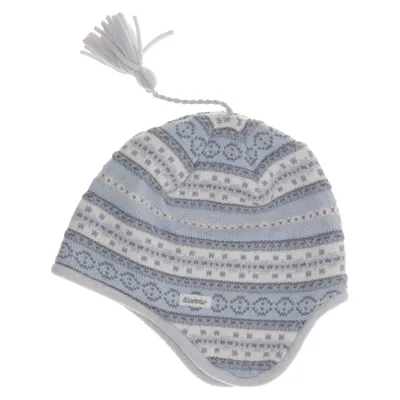 Beanie (Blue, White, Gray) from Eisbär Acrylic, Merino wool, Polyester