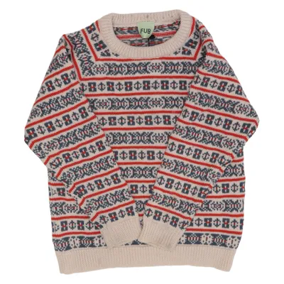 Tröja (Beige, Blå, Röd) från FUB Ull