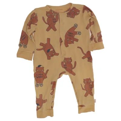 Sparkedragt (Beige, Brun) fra Tinycottons Bomuld, Elastan